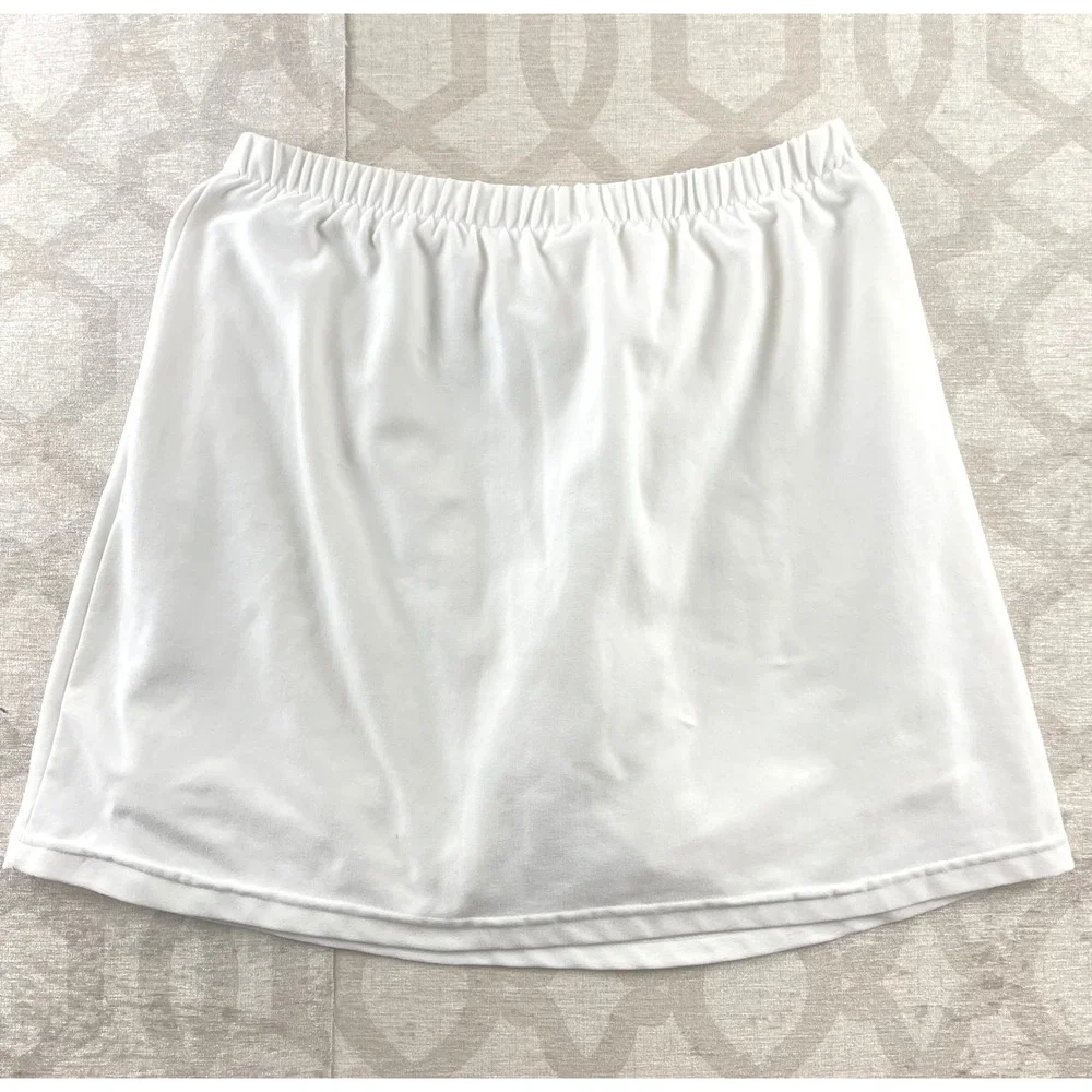 Nike Dri Fit Tennis Skirt White Athletic Skort Skirt Women M 8 10‎